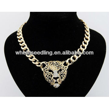 wholesale european style personality leopard head lariat necklace Jewelry JN14